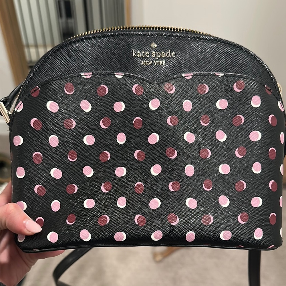 Kate Spade Black and Pink Polka Dot Women's Bag